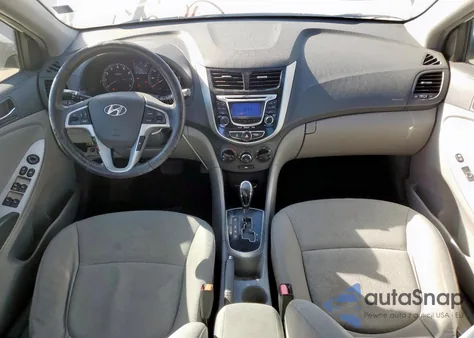 2013 Hyundai Accent Gls из США, поврежденный, VIN KMHCU5AE6DU077443